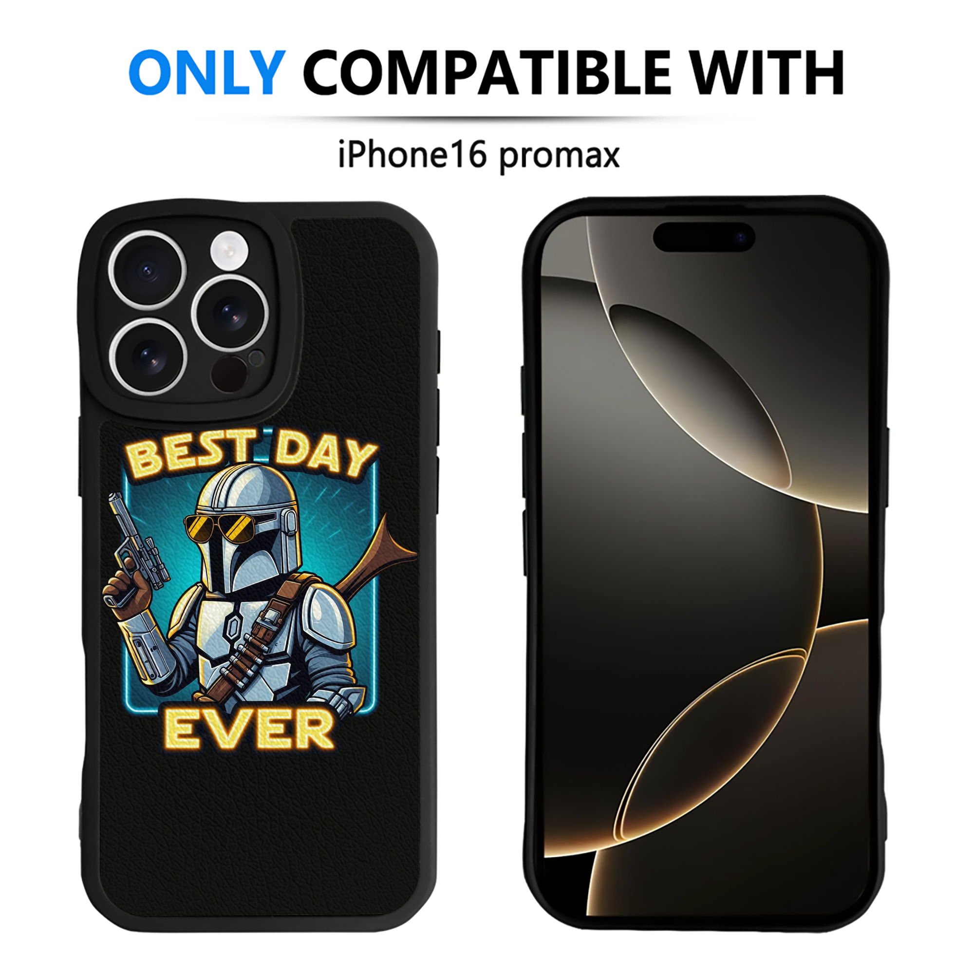（画像用） スター・ウォーズ Star Wars 【iPhone 16シリーズ対応】シリコンスマホケース（レザー調） 材質：シリコン